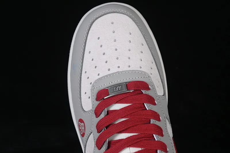 All categories Nk Air Force 1 Air Force series Nk Air Force 1 Low Air Force low-top Nike Air Force 1'07 Low red and gray contrast Air Force 1 low-top casual sneakers HT5088-621